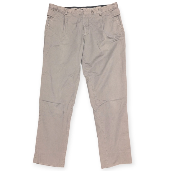 Georgian Armani Pleated Chino pants with adjustable waist Men's size 35x28 Italy - Picture 1 of 7